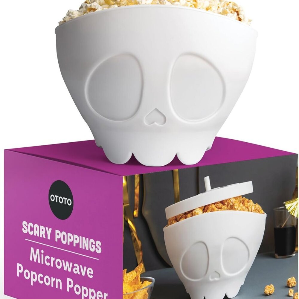 New Scary Poppings Microwave Popcorn Popper - Gothic Popcorn Microwave Popper, S